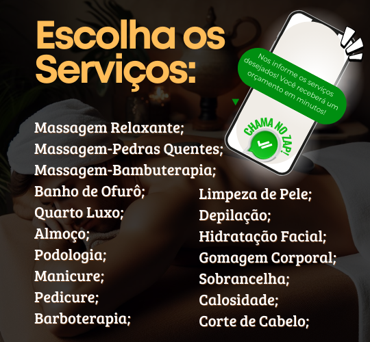 Escolha Entre os Serviços e Monte Seu Pacote de Day Spa